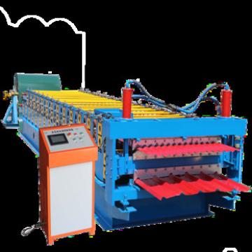 factory price double layer roll forming machine price ,trapzoidal profile sheet machine