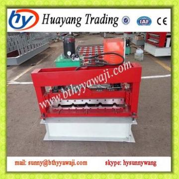 water wave colored steel roofing cold roll forming machine