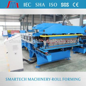 High quality full automatic continuous roofing cold tile roll forming machine for hot sale