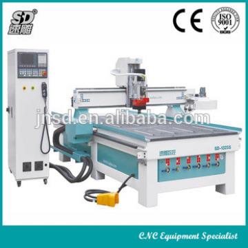 2017 jinan hot sale woodworking machinery 1325 with auto tools changer Syntec control system