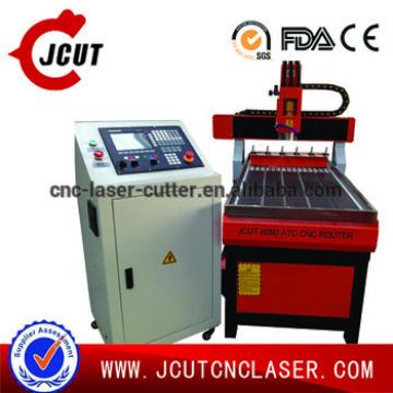 new cnc router lathe engraving cutting milling carving machine/wood MDF plywood/CE ISO CO/cheap JCUT-6090ATC