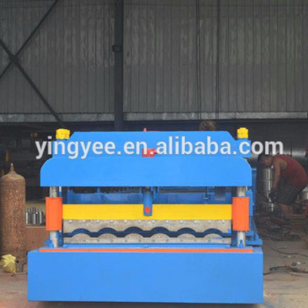 Welcomed in Africa Colored steel sheet glazed tile cold rolling form machine/glazed tile roll forming machine #1 image