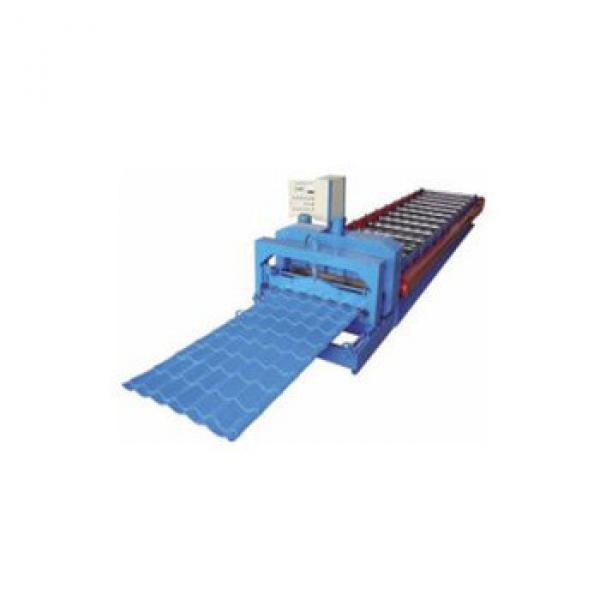 PLC Automatic Glazed roof tile roll forming machinery for building material #1 image