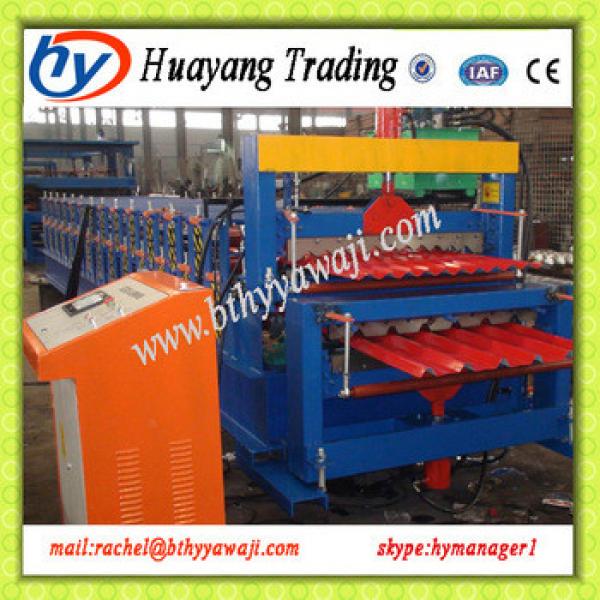 840 900 2 Layer Roofing Tile Roll Forming Machine Produced By China Machinery #1 image
